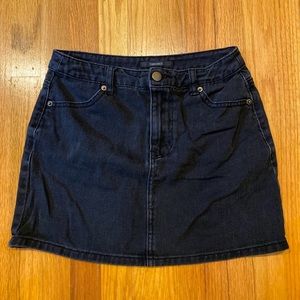 Forever21 Black Denim Mini Skirt